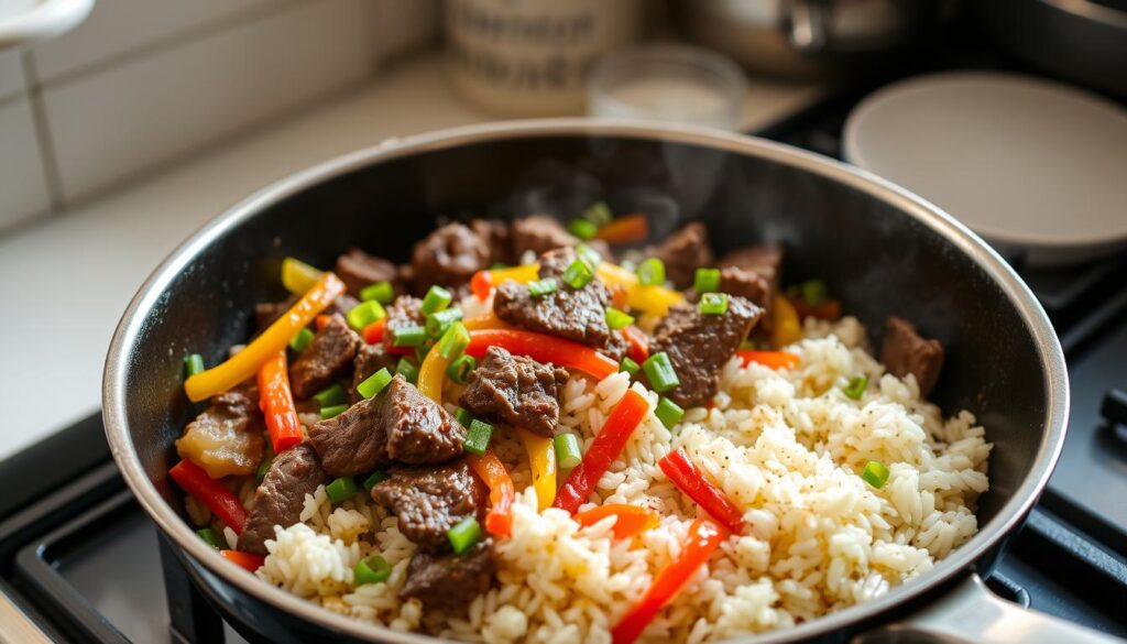 beef pepper rice