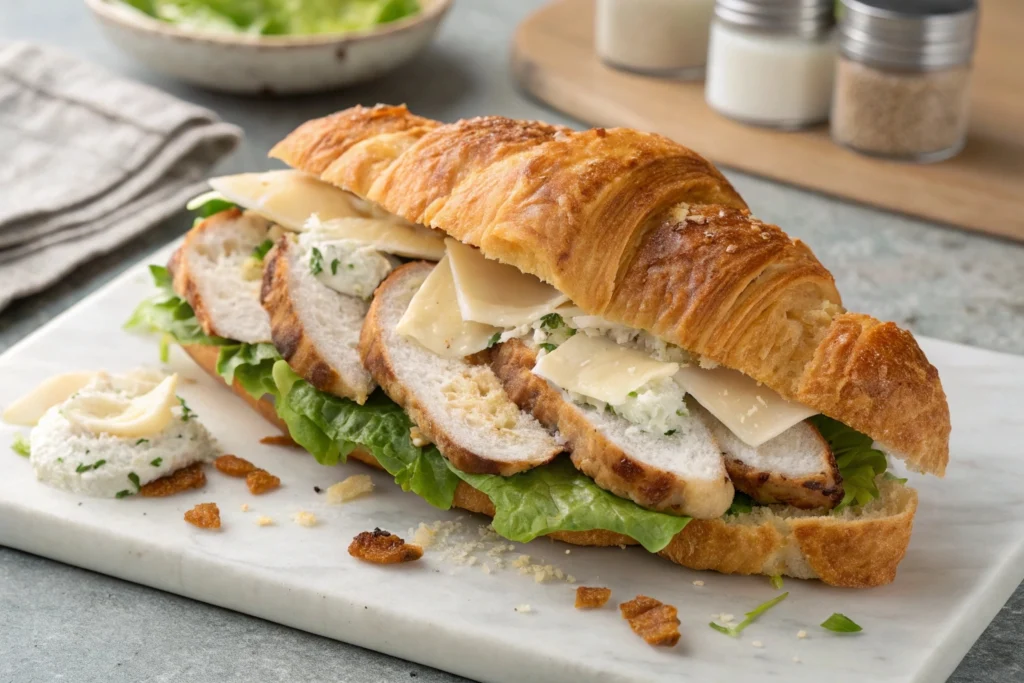 Chicken Caesar Croissant Sandwich