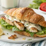 Chicken Caesar Croissant Sandwich