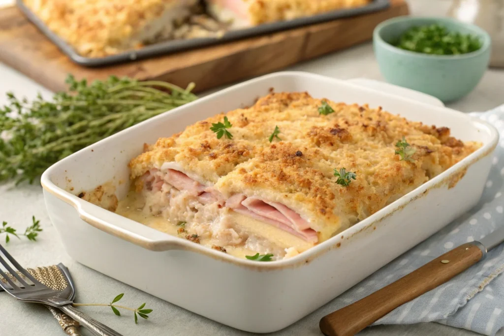 Chicken Cordon Bleu Casserole