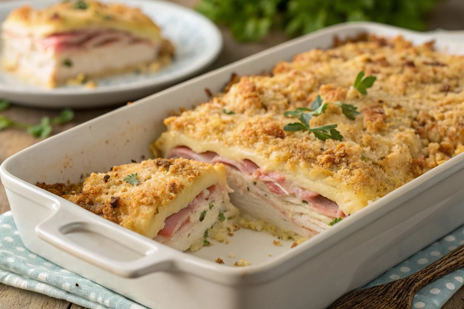 Chicken Cordon Bleu Casserole