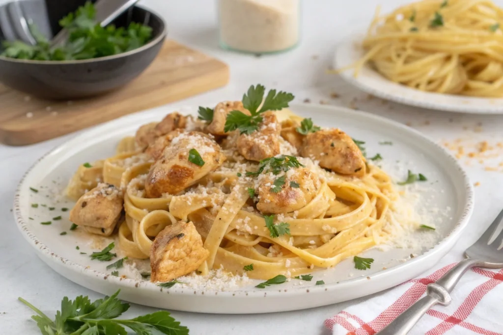 Easy Cowboy Butter Chicken Linguine