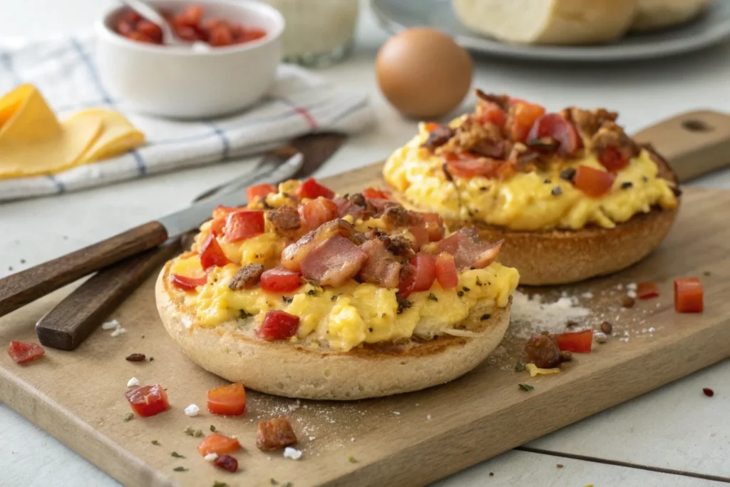 English Muffin Breakfast Pizza