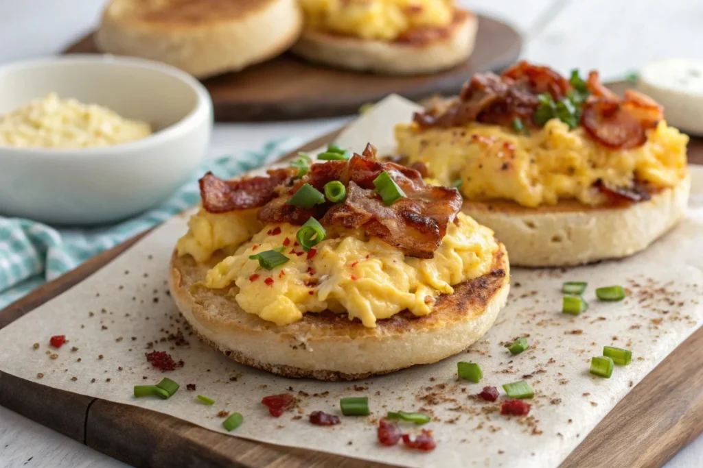 English Muffin Breakfast Pizza