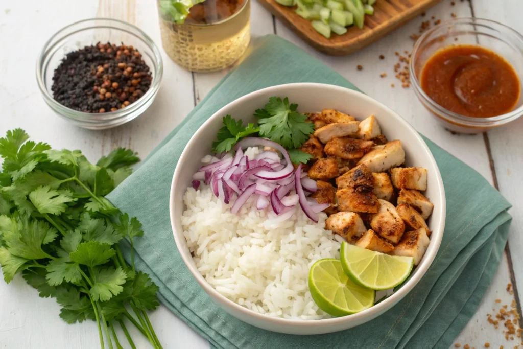Honey Chipotle Chicken Rice Bowls