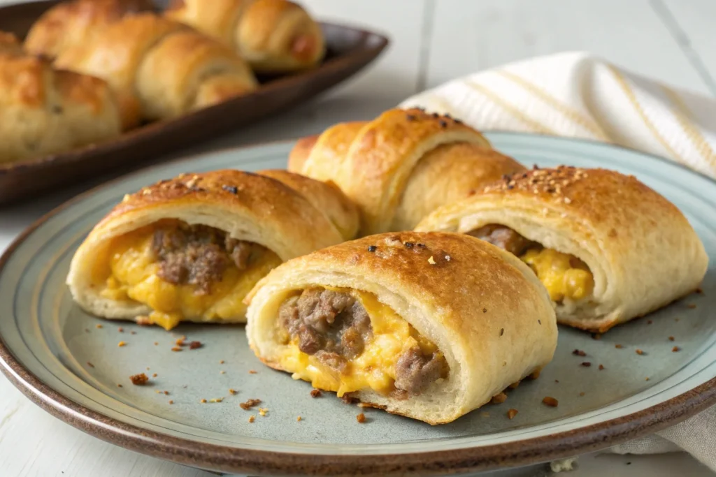 Sausage Egg & Cheese Crescent Rolls