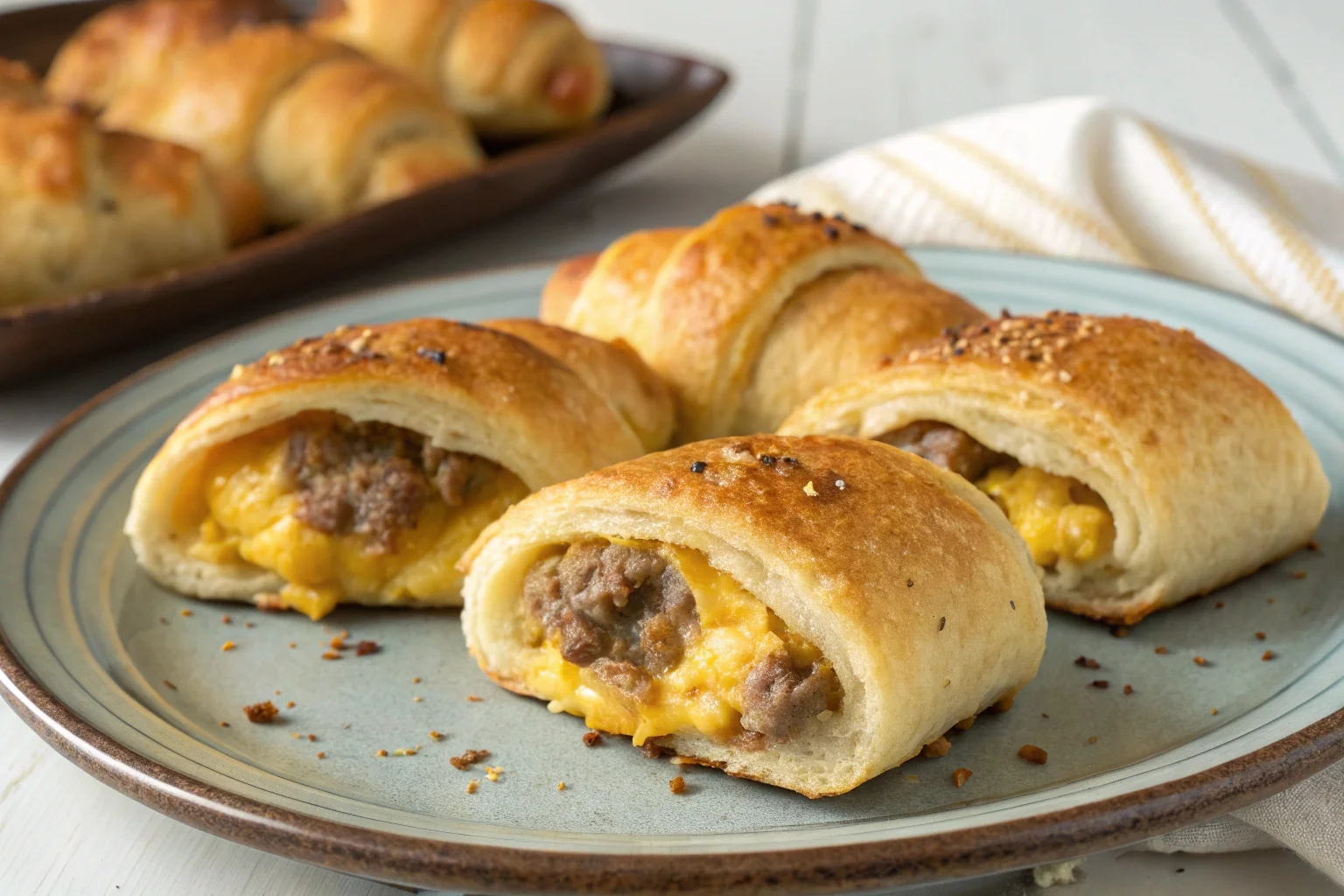 Sausage Egg & Cheese Crescent Rolls